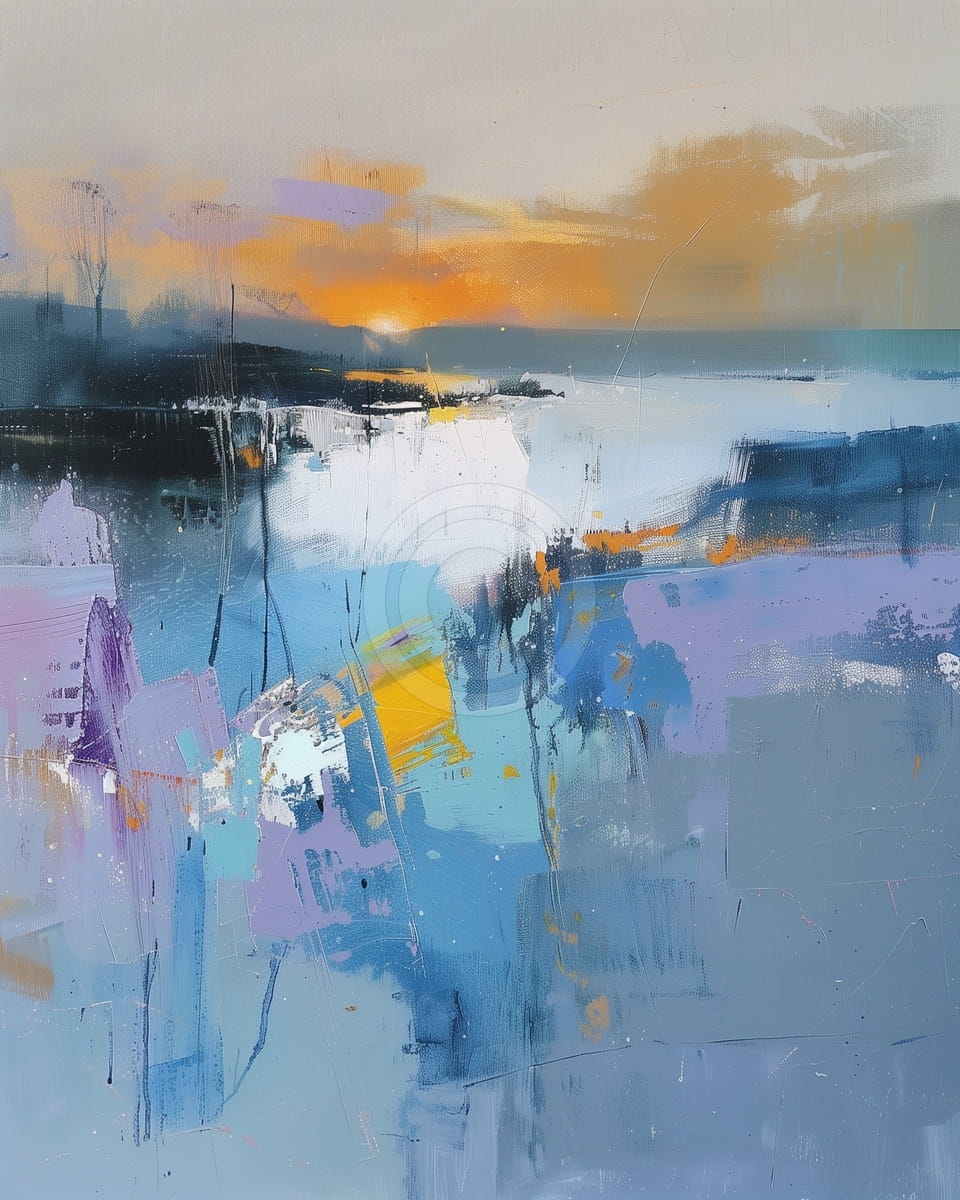 Abstrakter Sonnenuntergang