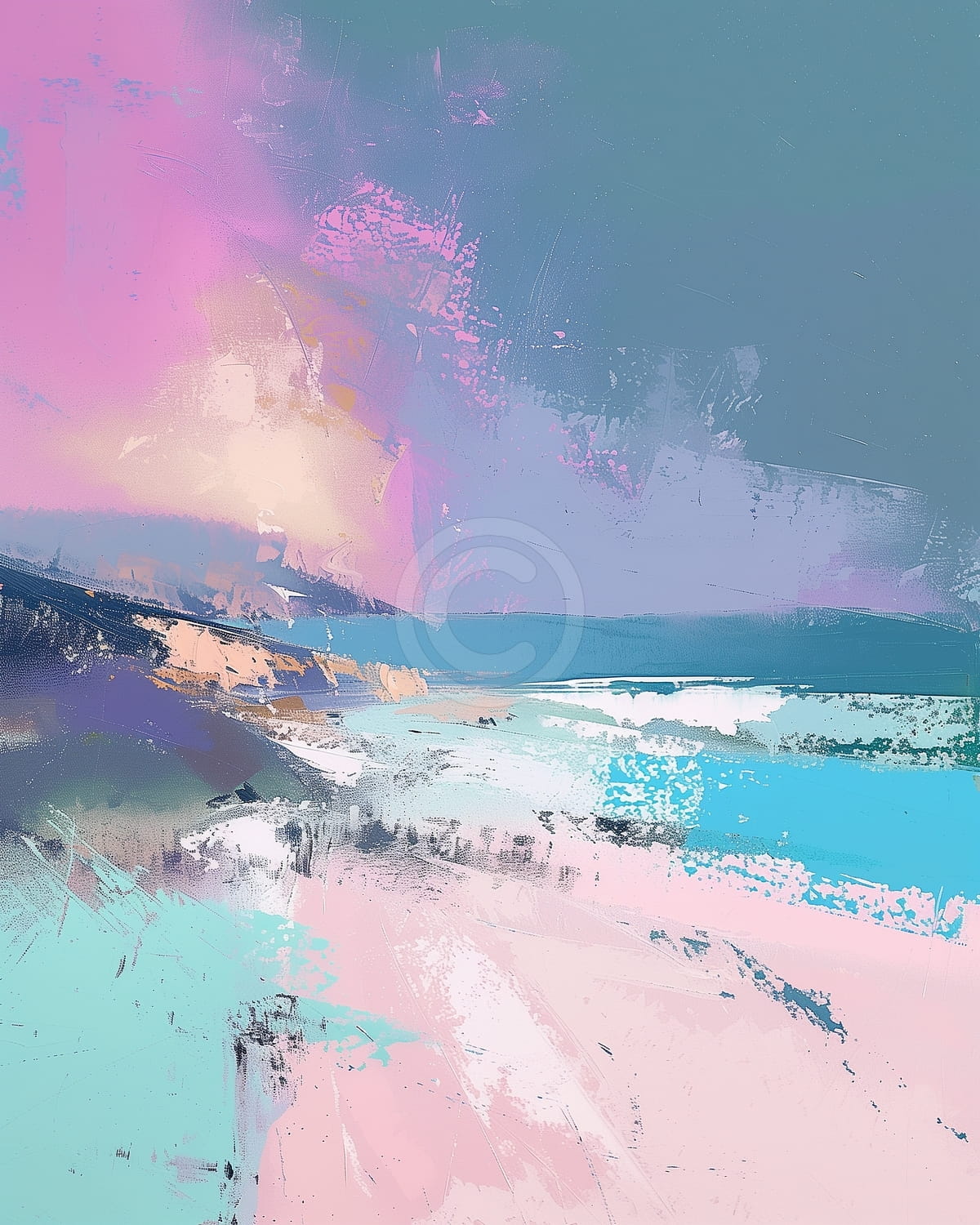 Vagues océaniques abstraites