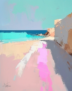 Plage abstraite moderne