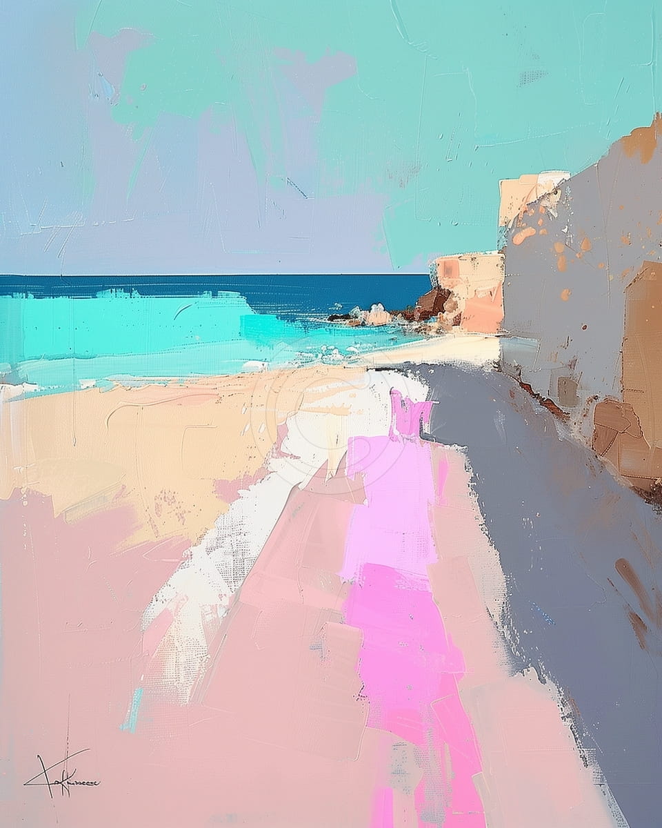 Playa abstracta moderna