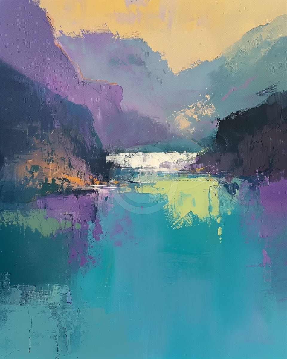 Paysage Nuageux Avec De L'eau