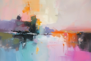 Paysage d'&eacute;t&eacute; nuageux