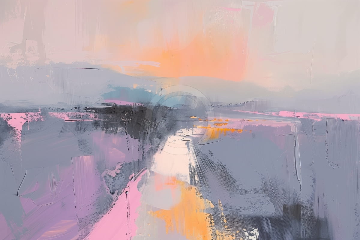 Amanecer abstracto en las colinas