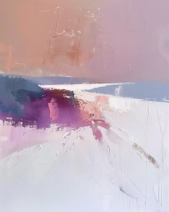 Paysage d'hiver abstrait