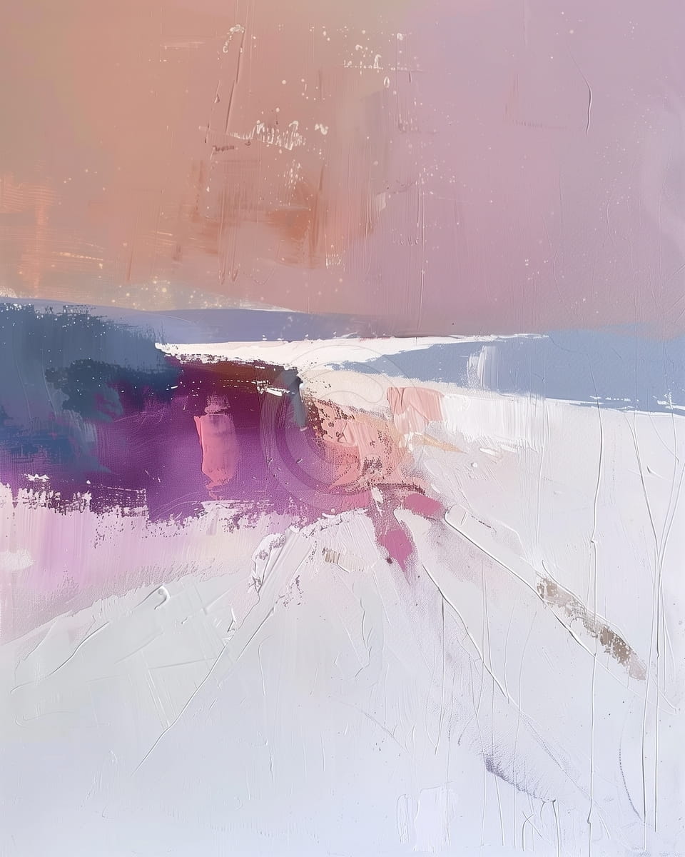 Paysage d'hiver abstrait