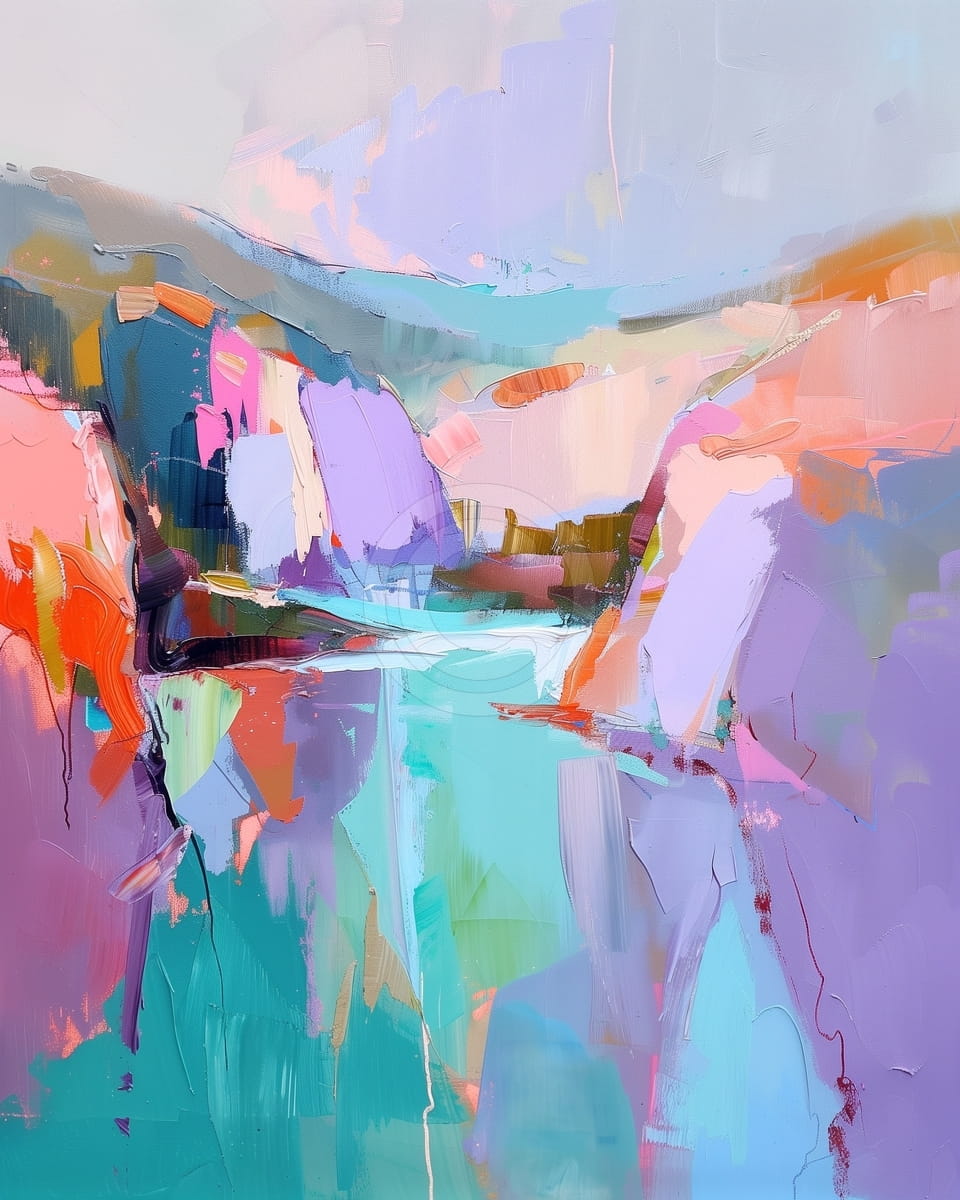 Vista astratta del lago