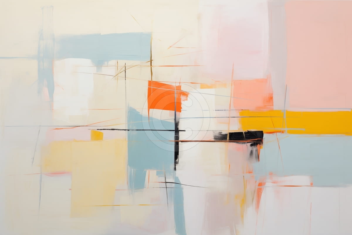 Paysage d'été abstrait