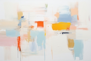 Lever de soleil abstrait sur l'oc&eacute;an