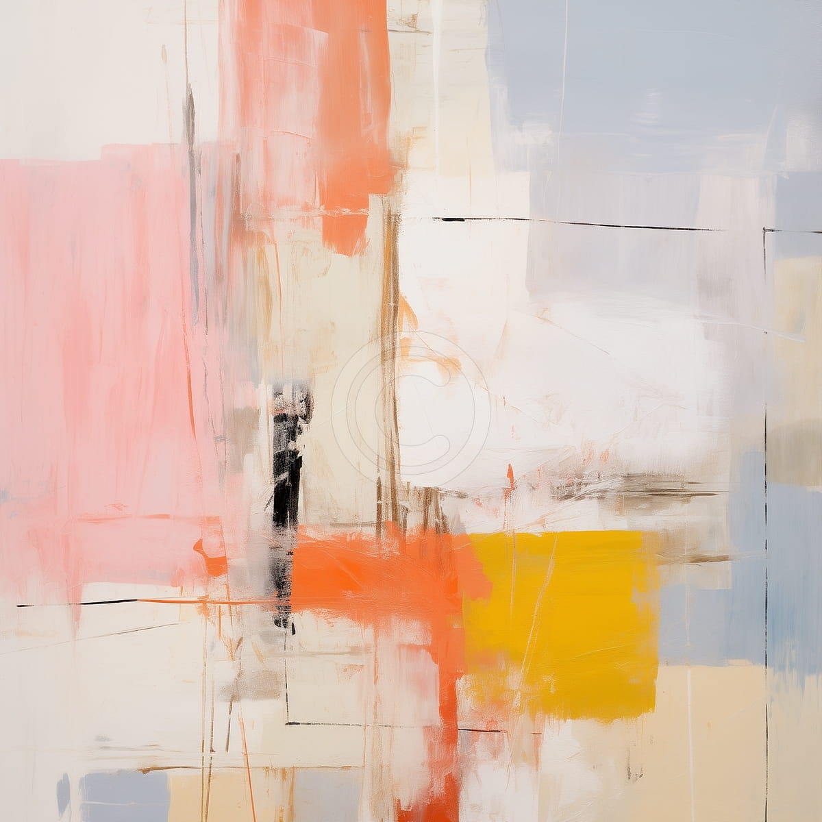 Lumière orange abstraite