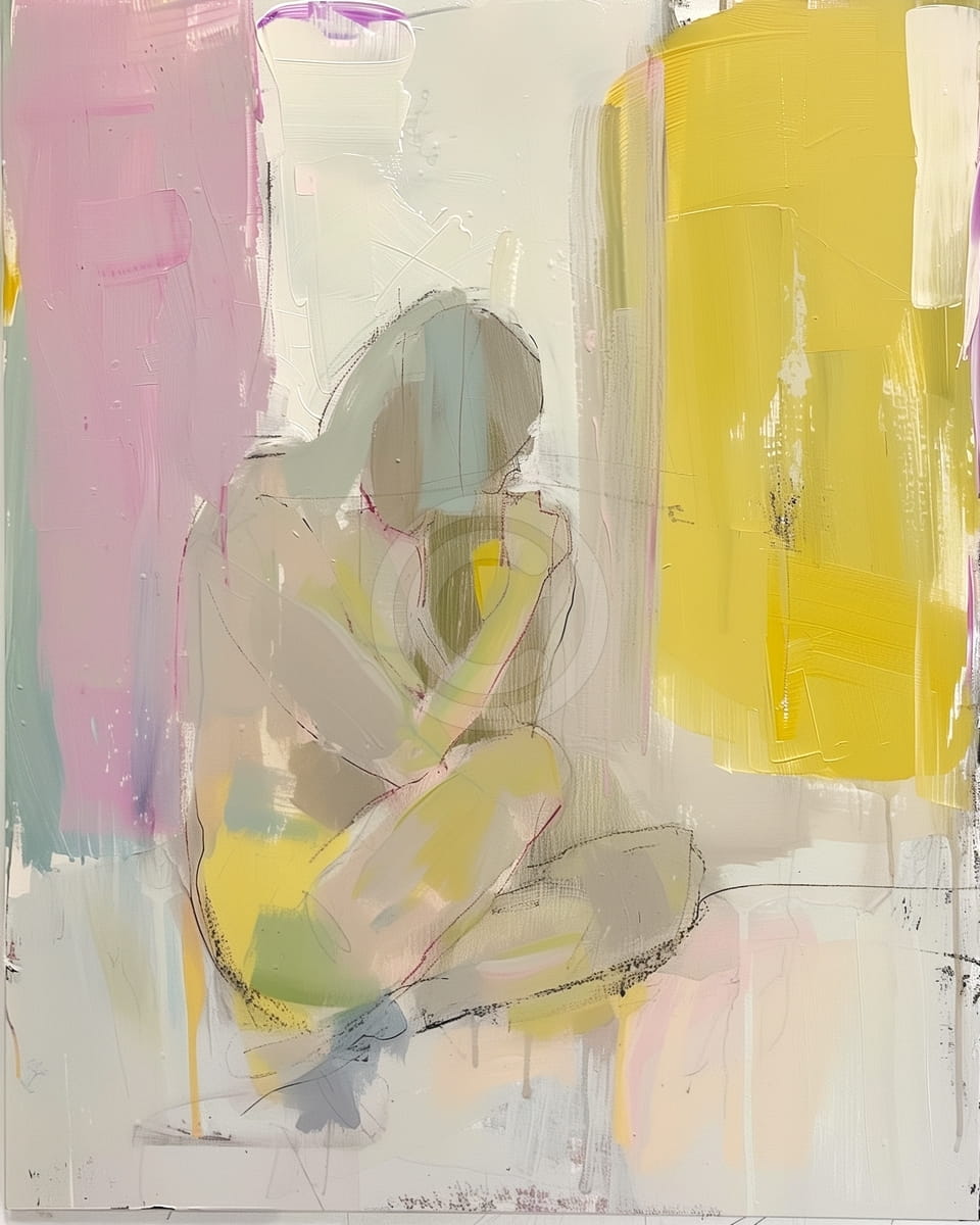 Abstrakter expressionistischer Akt