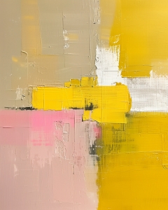 Paisaje amarillo abstracto