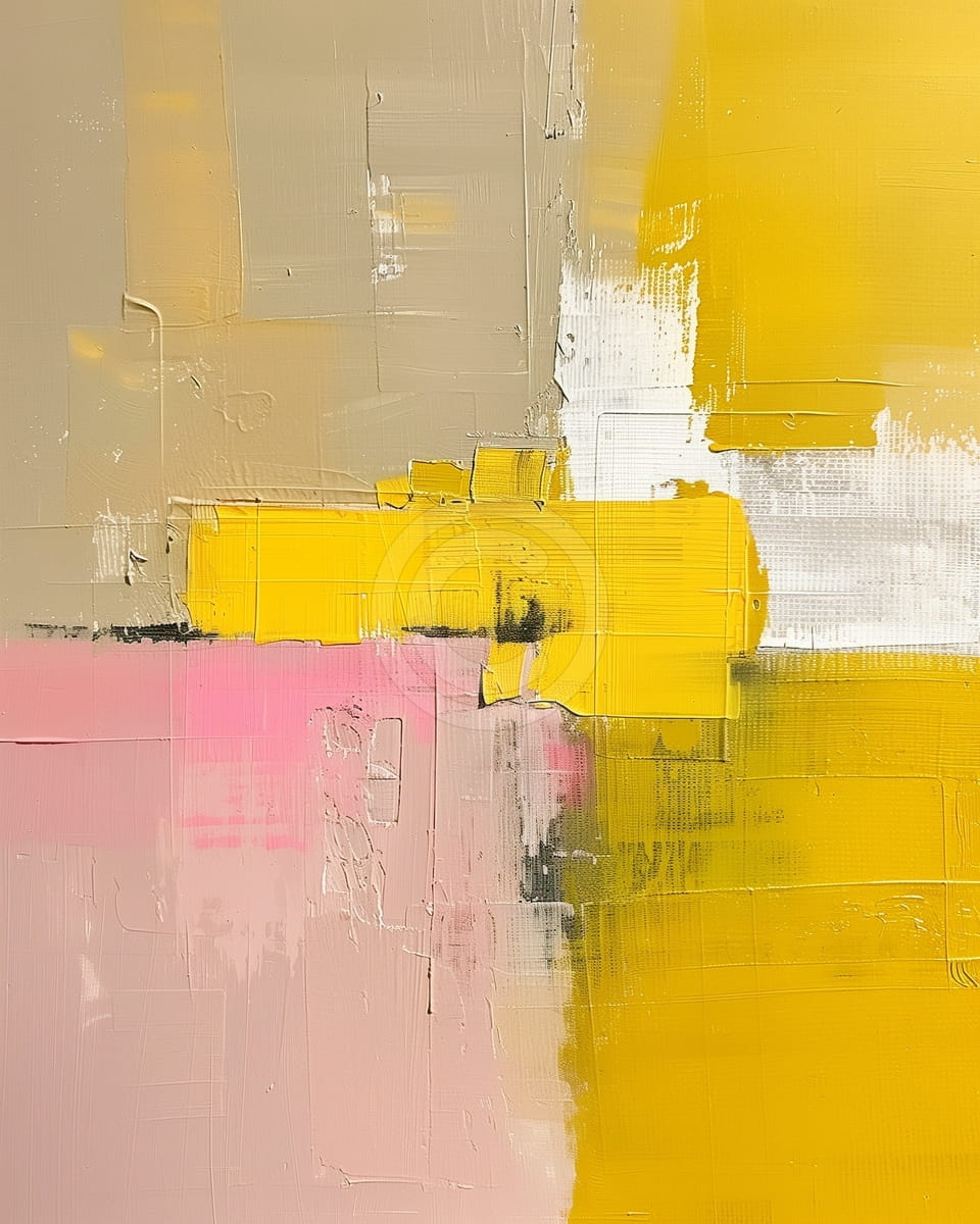 Paysage jaune abstrait