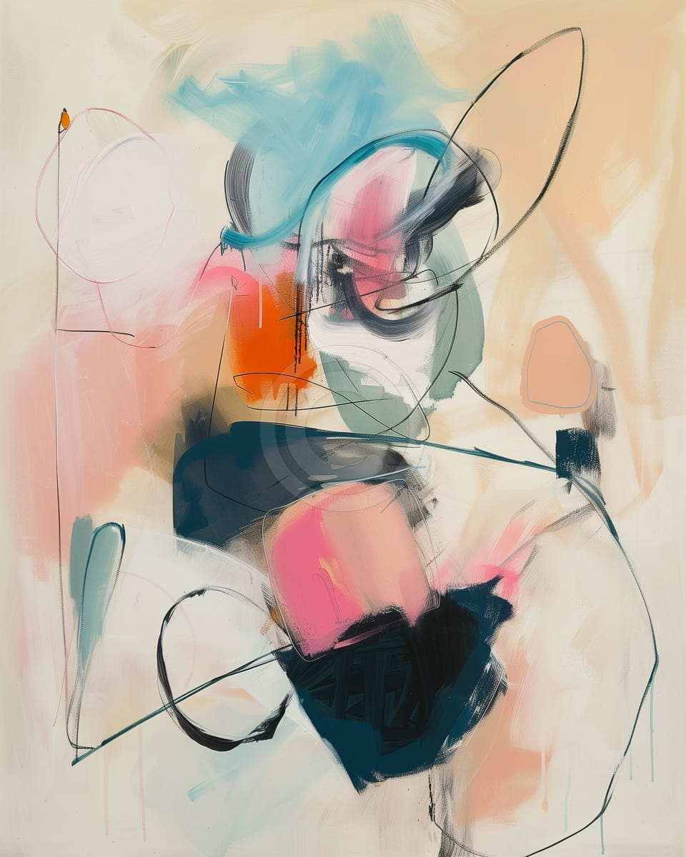 Abstraktes in brauner Farbe