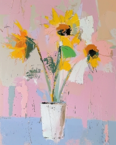 Pinselstrich-Sonnenblume