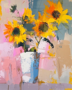 Fleurs de pavot Couteau