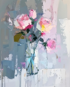 Rose in un vaso
