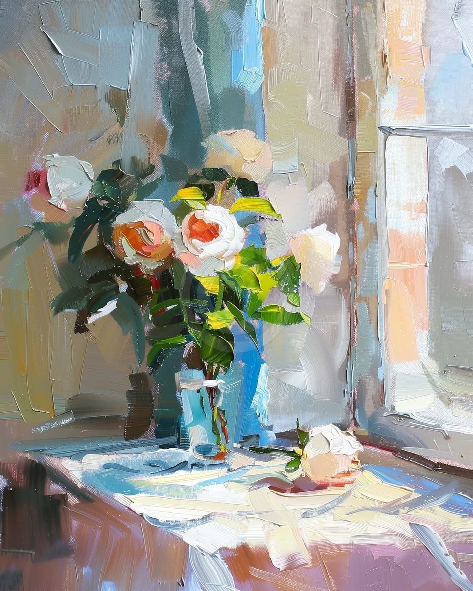 Stillleben mit Rosen