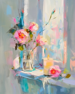 Fleurs aux chandelles