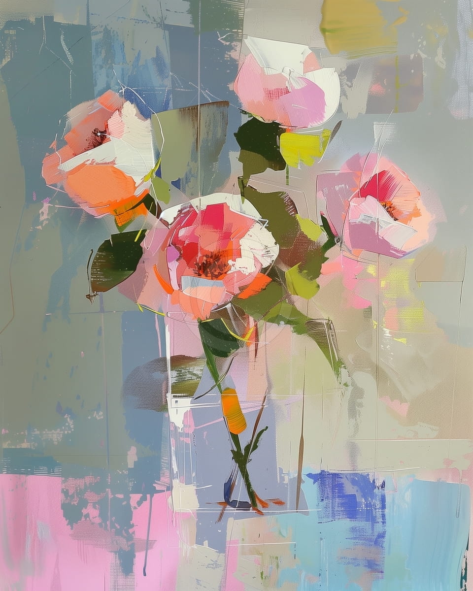 Vaso da fiori in vetro