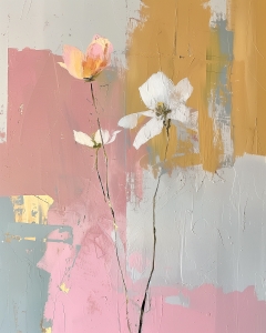 Fiori astratti a strati