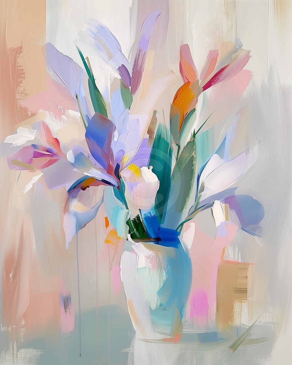 Flores pastel