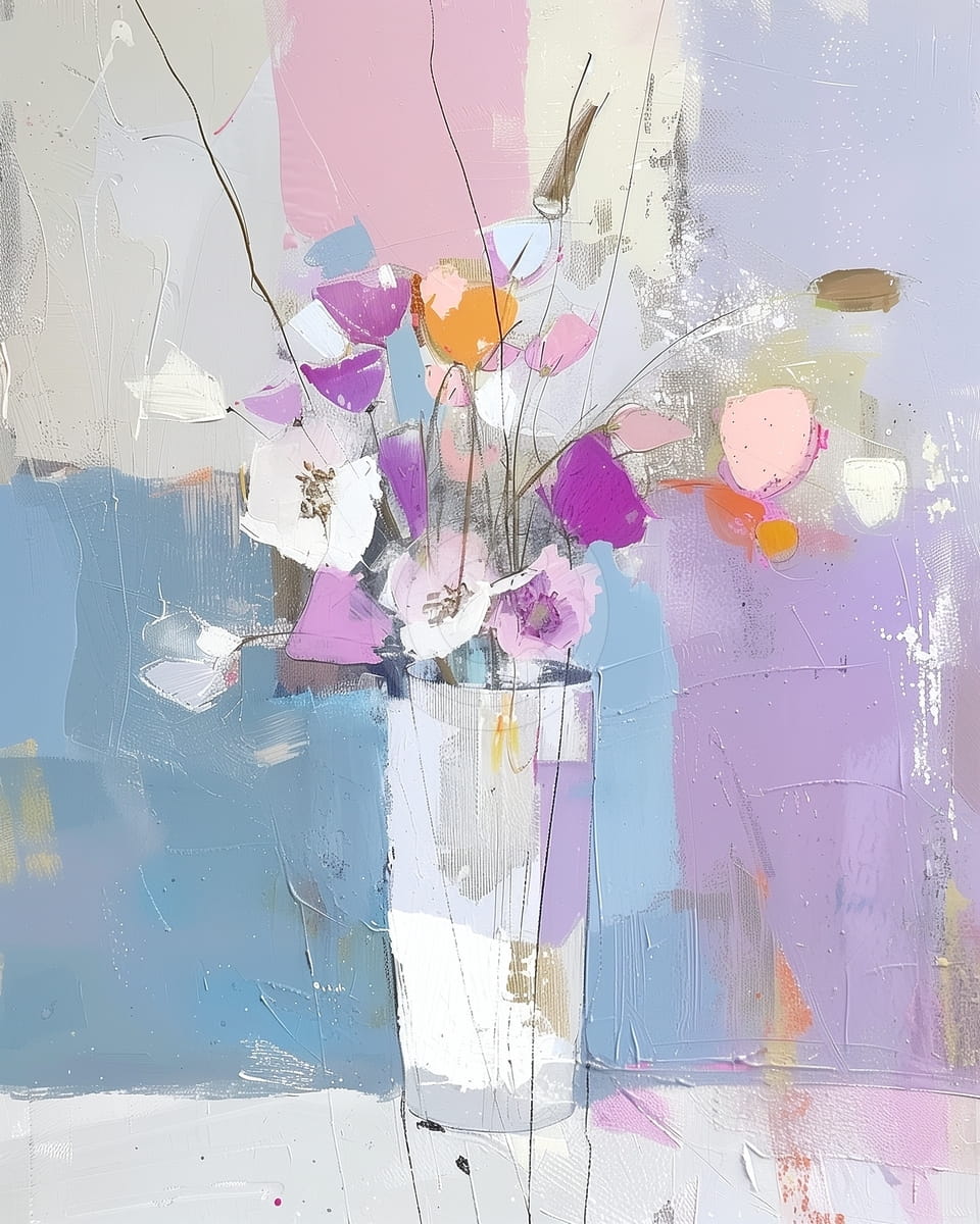 Flores abstractas brillantes