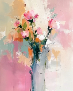 Fiori astratti con pennarelli