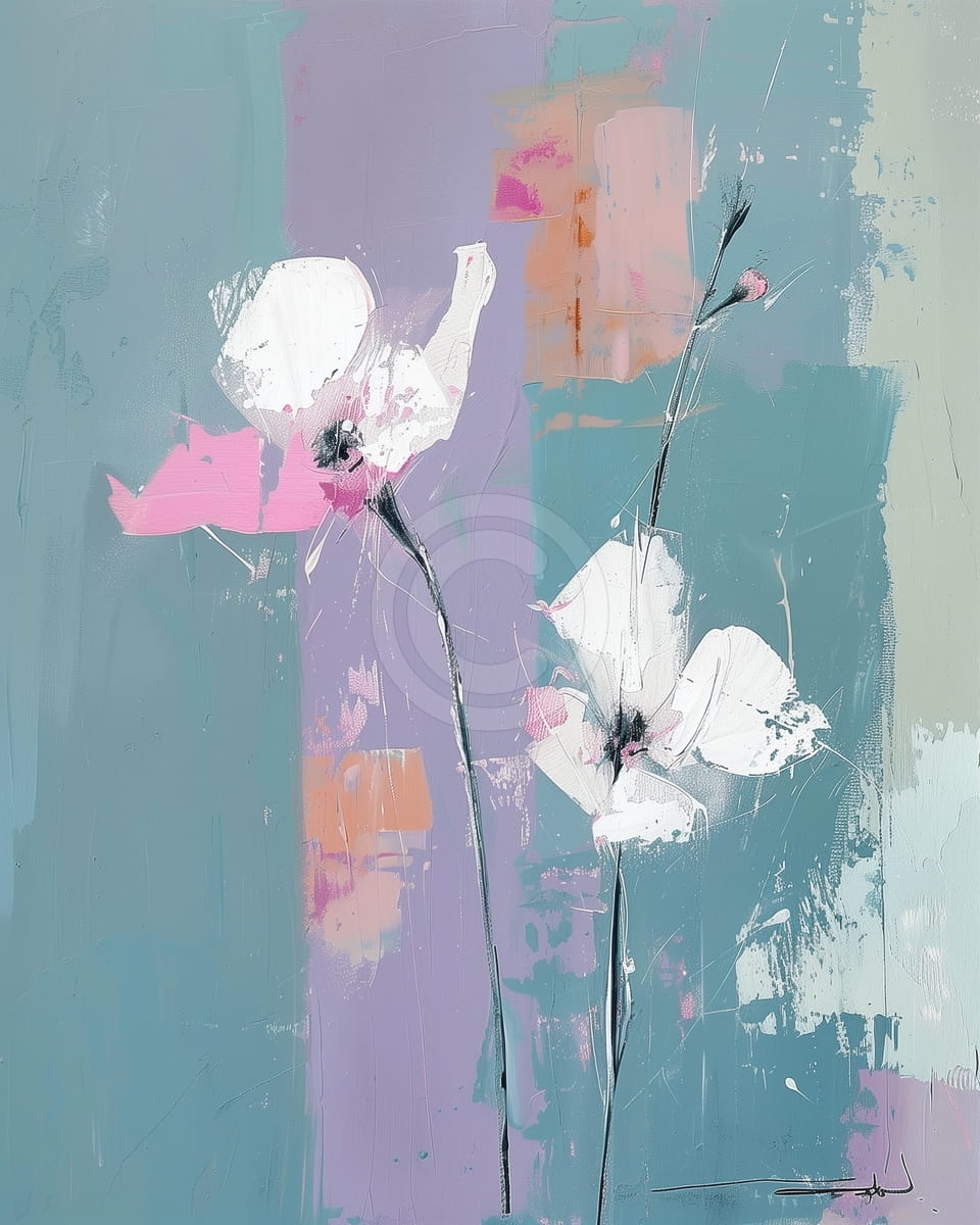 Wunderschöne weiße Blumen