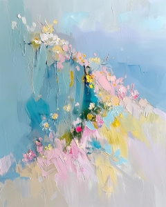 Paesaggio di fiori di campo