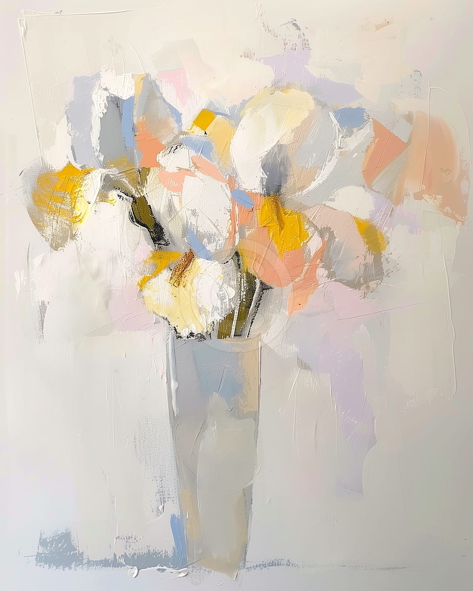 Pinselstriche Blumen