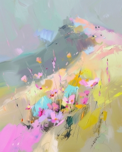 Rayos de sol sobre flores