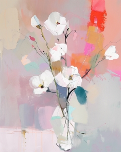 Zarte wei&szlig;e Bl&uuml;ten