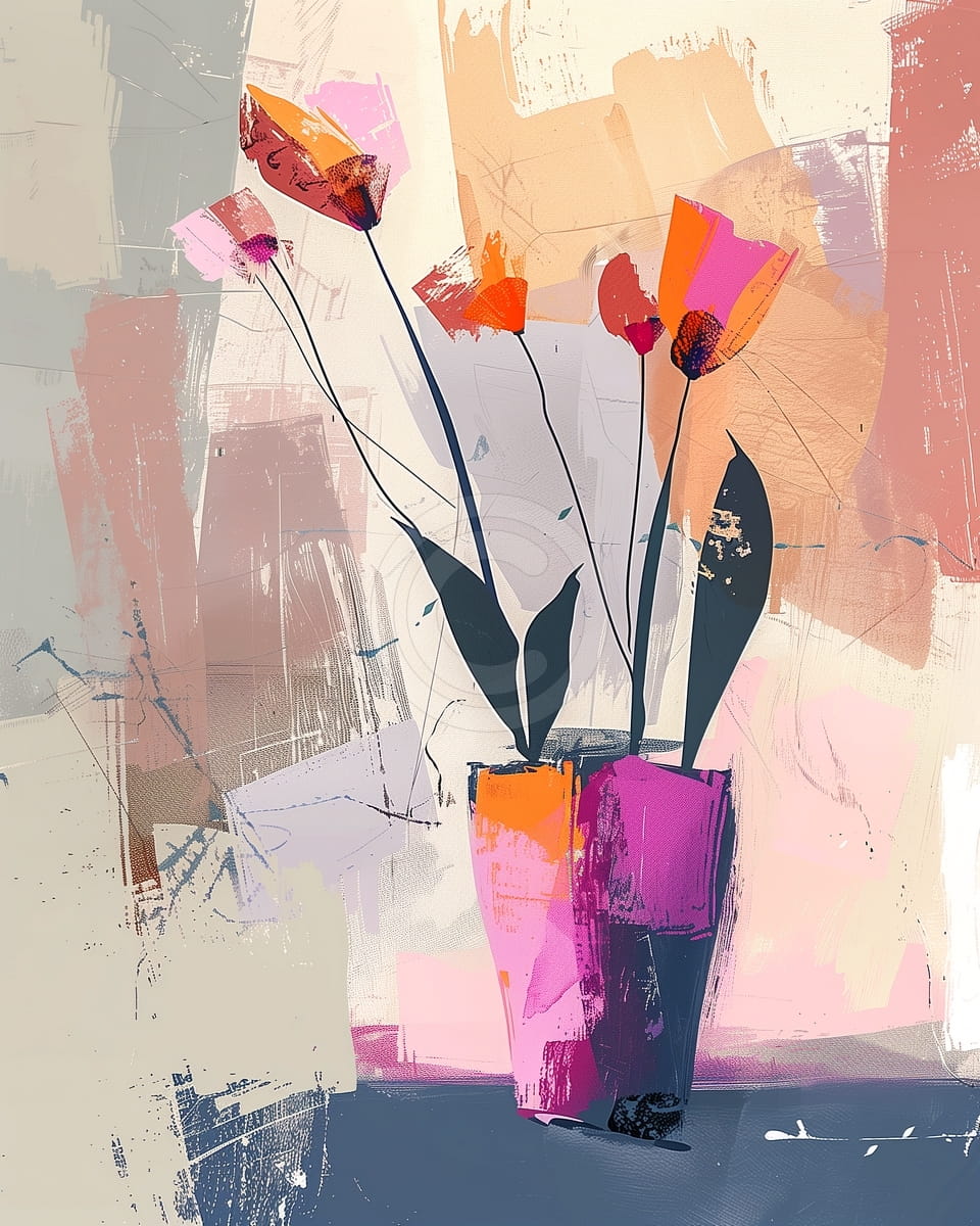 Fiori in stile vintage