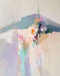 Abstrakte Landschaft am Morgen