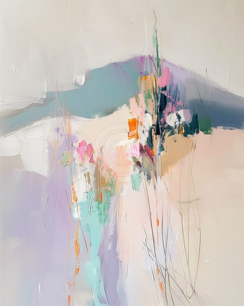 Paesaggio astratto al mattino