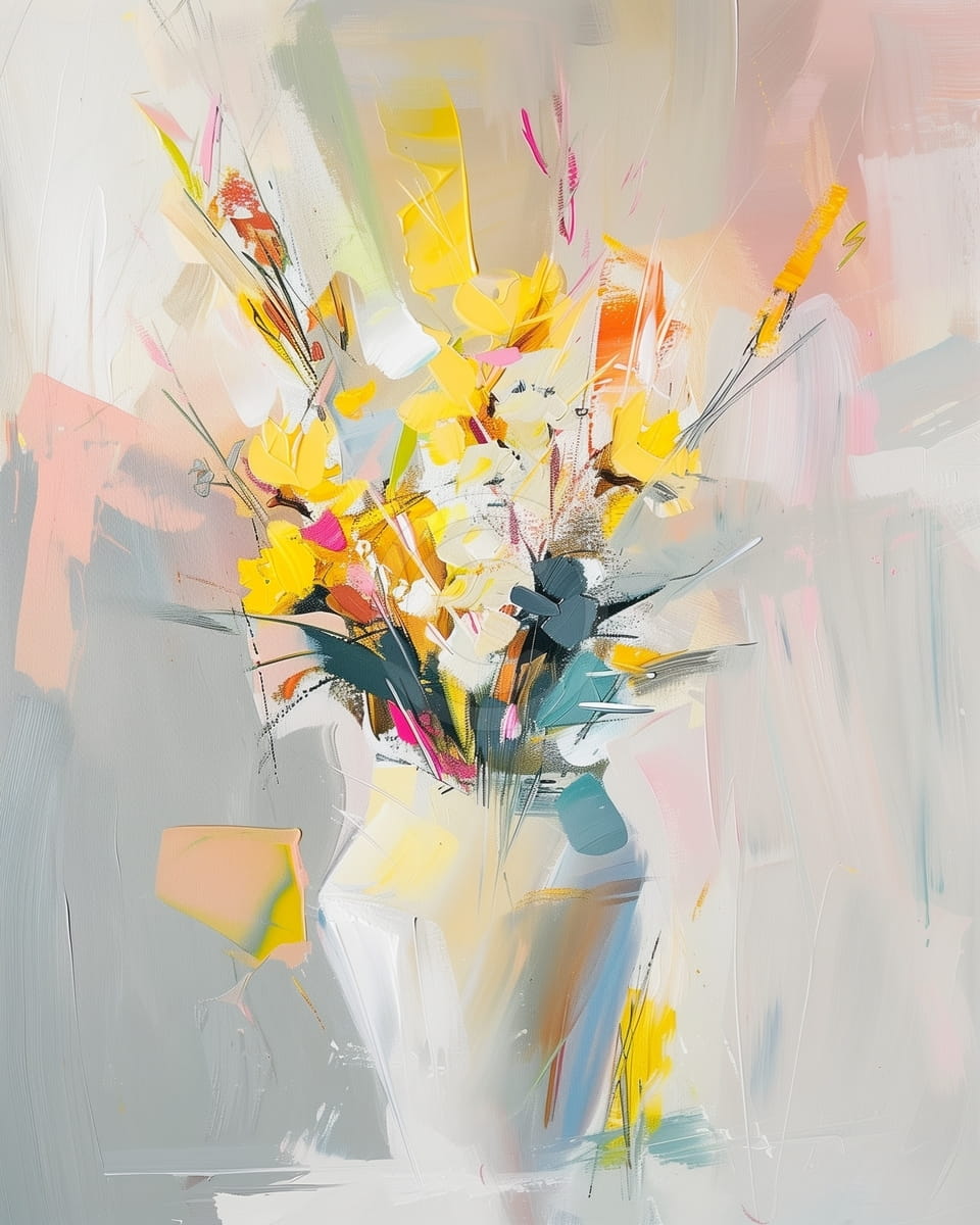 Abstrakte Wildblumen