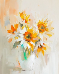 Tournesol dans un vase