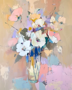 Fleurs color&eacute;es