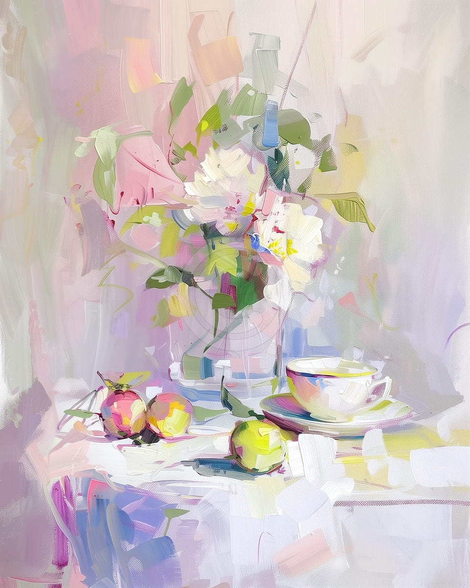 Belles fleurs avec des fruits