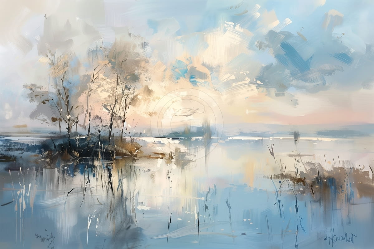 Paesaggio con riflessi