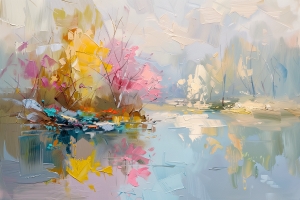 Paesaggio selvaggio in estate