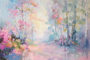 Herbstlandschaft mit B&auml;umen