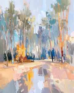 Paysage d'&eacute;t&eacute; lumineux