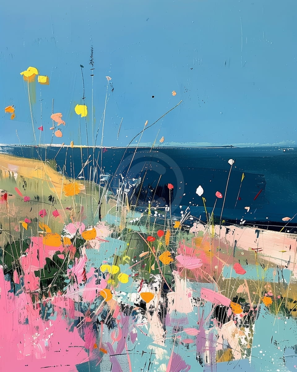 Paesaggio con papaveri