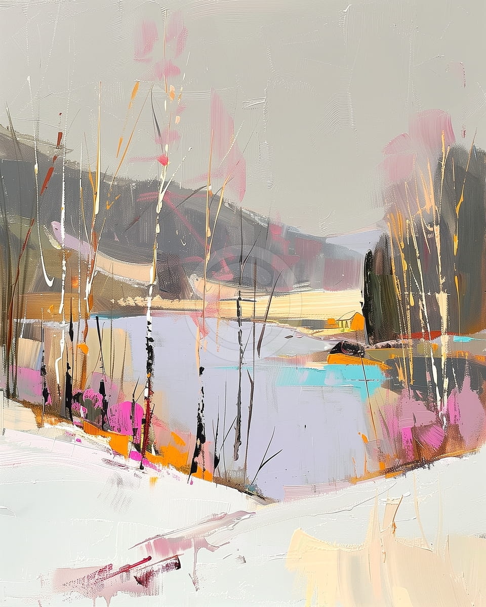 Il lago e le montagne