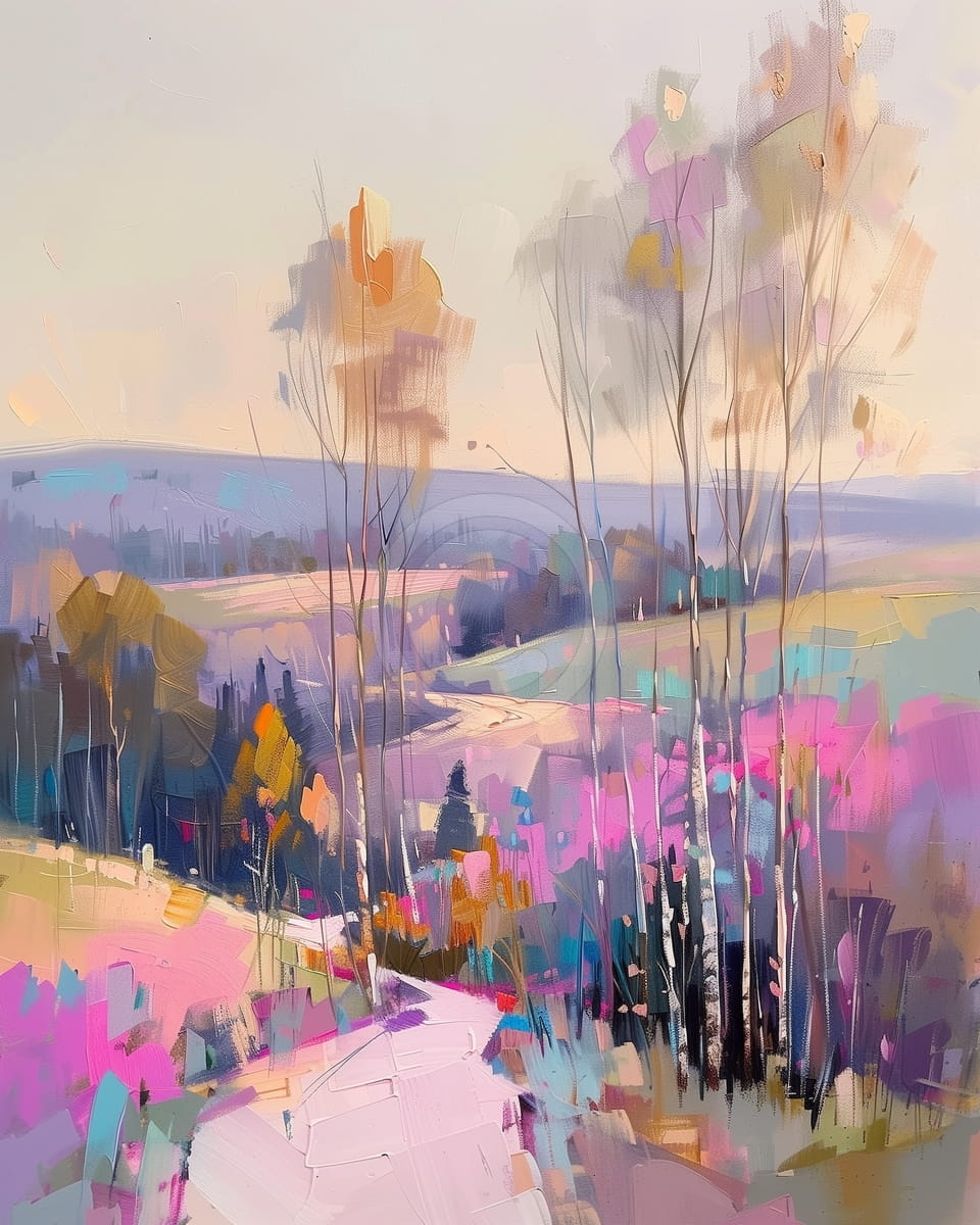 Paysage d'été en plein air