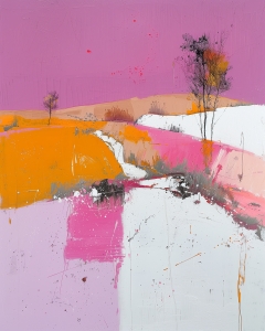 Paysage de montagne d'automne