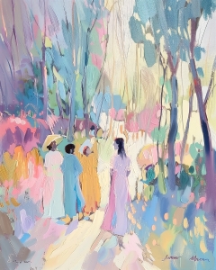 Paysage forestier d'&eacute;t&eacute;