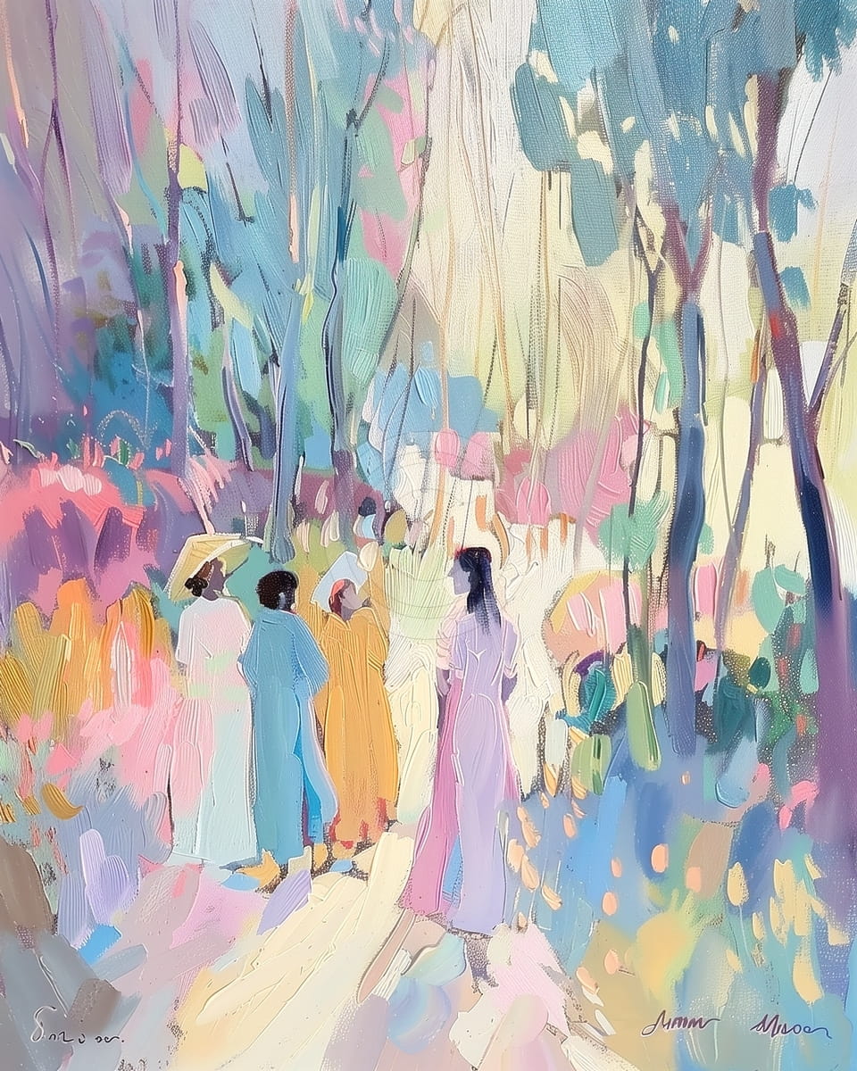 Paisaje forestal de verano