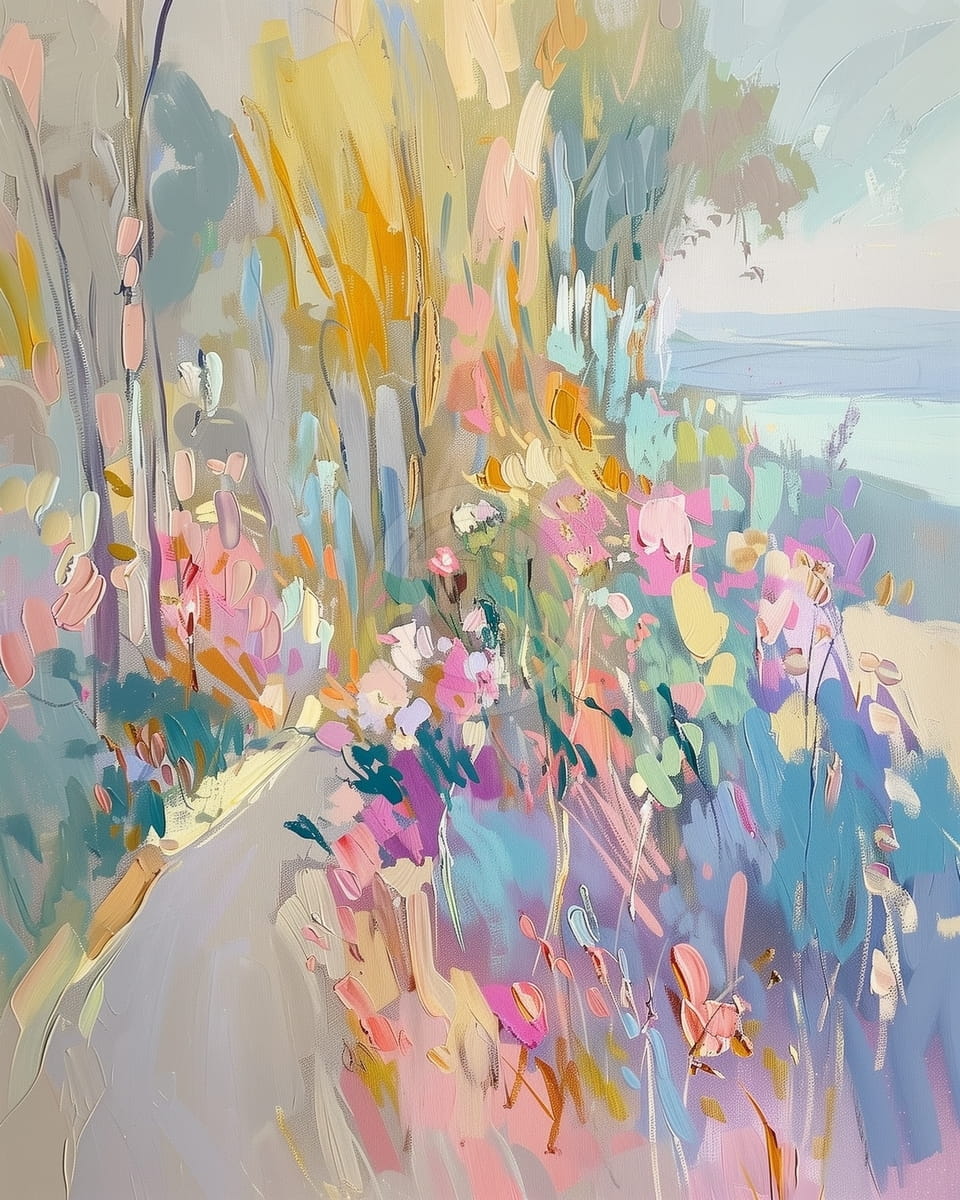 Paisaje de flores